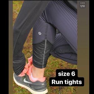 lululemon 6 pace queen running tights cadet blue